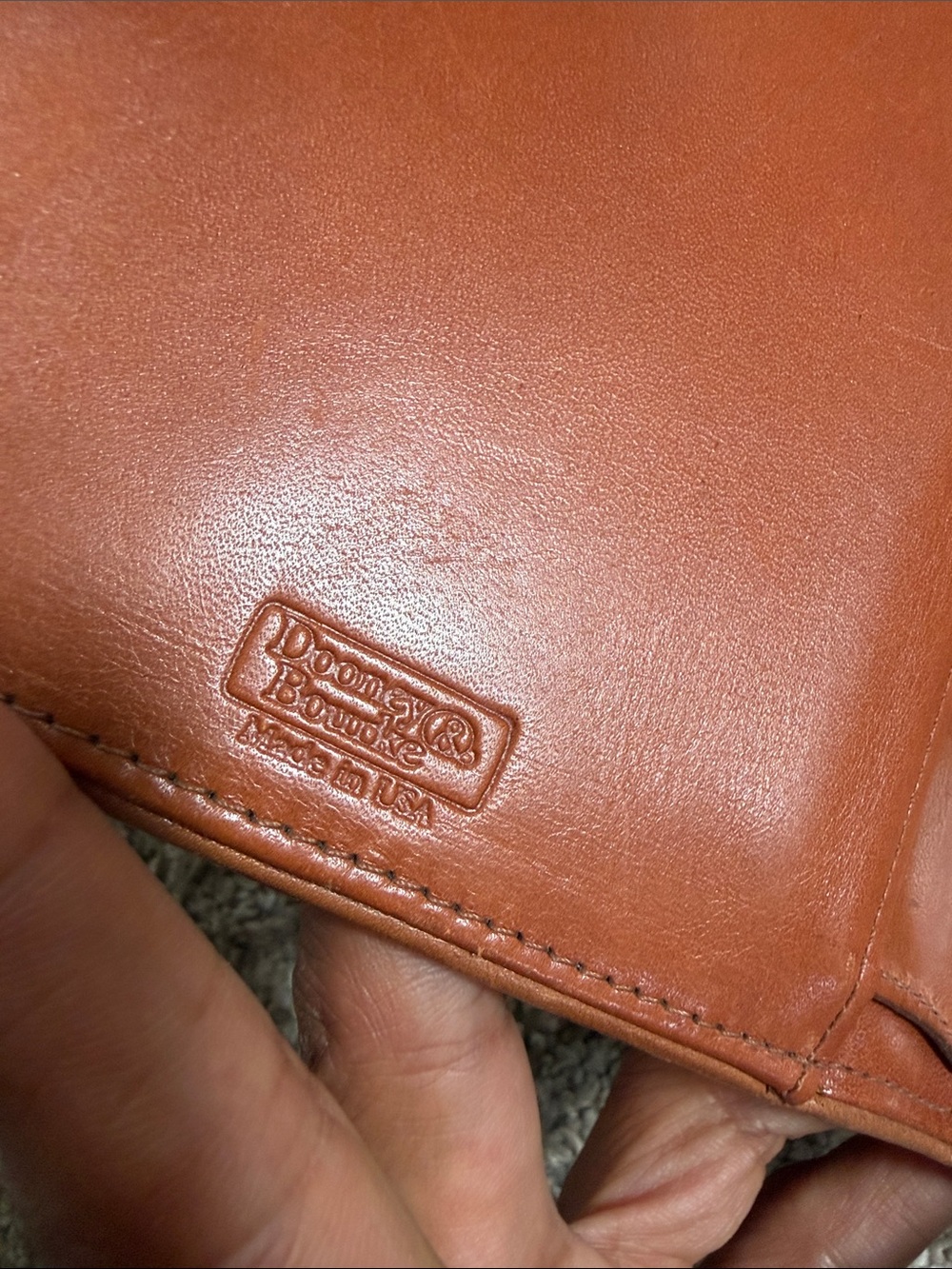 1983 Dooney & Bourke Vintage Green Pebbled Leather Organizer Wallet - Picture 17 of 17
